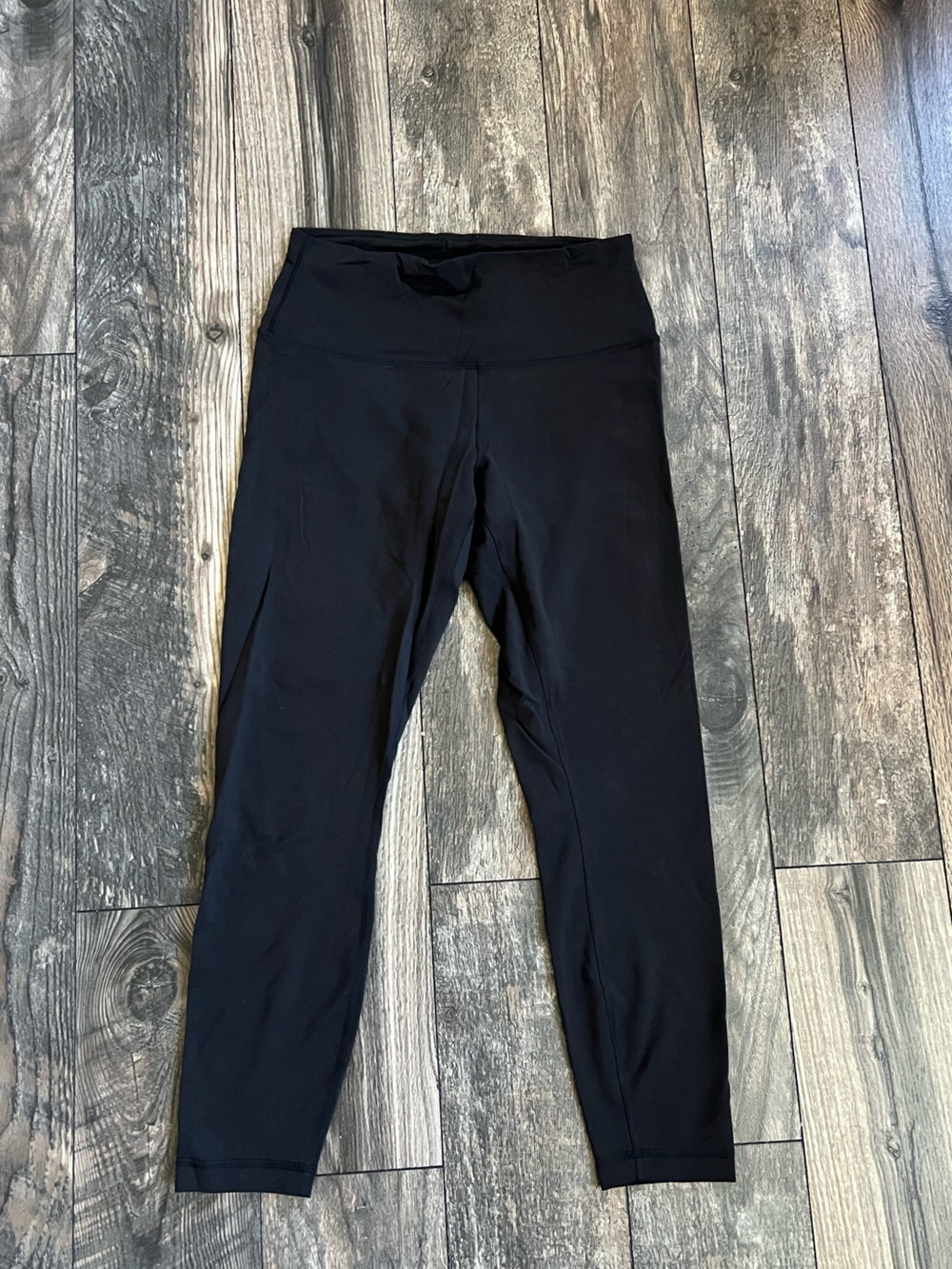 Lululemon Drawstring Black High-Waist Leggings